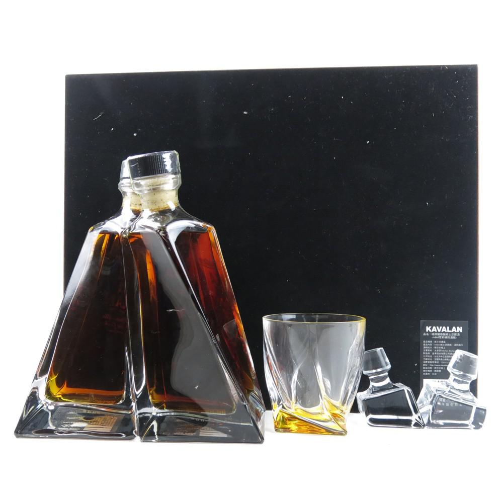 Kavalan Cask Strength Amontillado and Manzanilla Gift Set / Smashed Glass , Damaged Decanter and Box