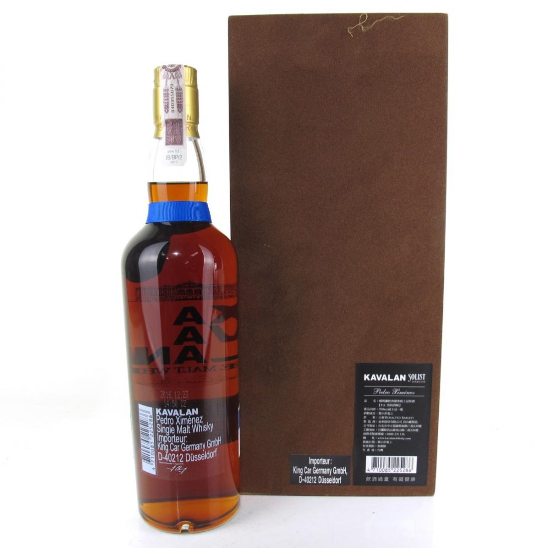Kavalan Solist Cask Strength Pedro Ximenez Cask / 57.1%
