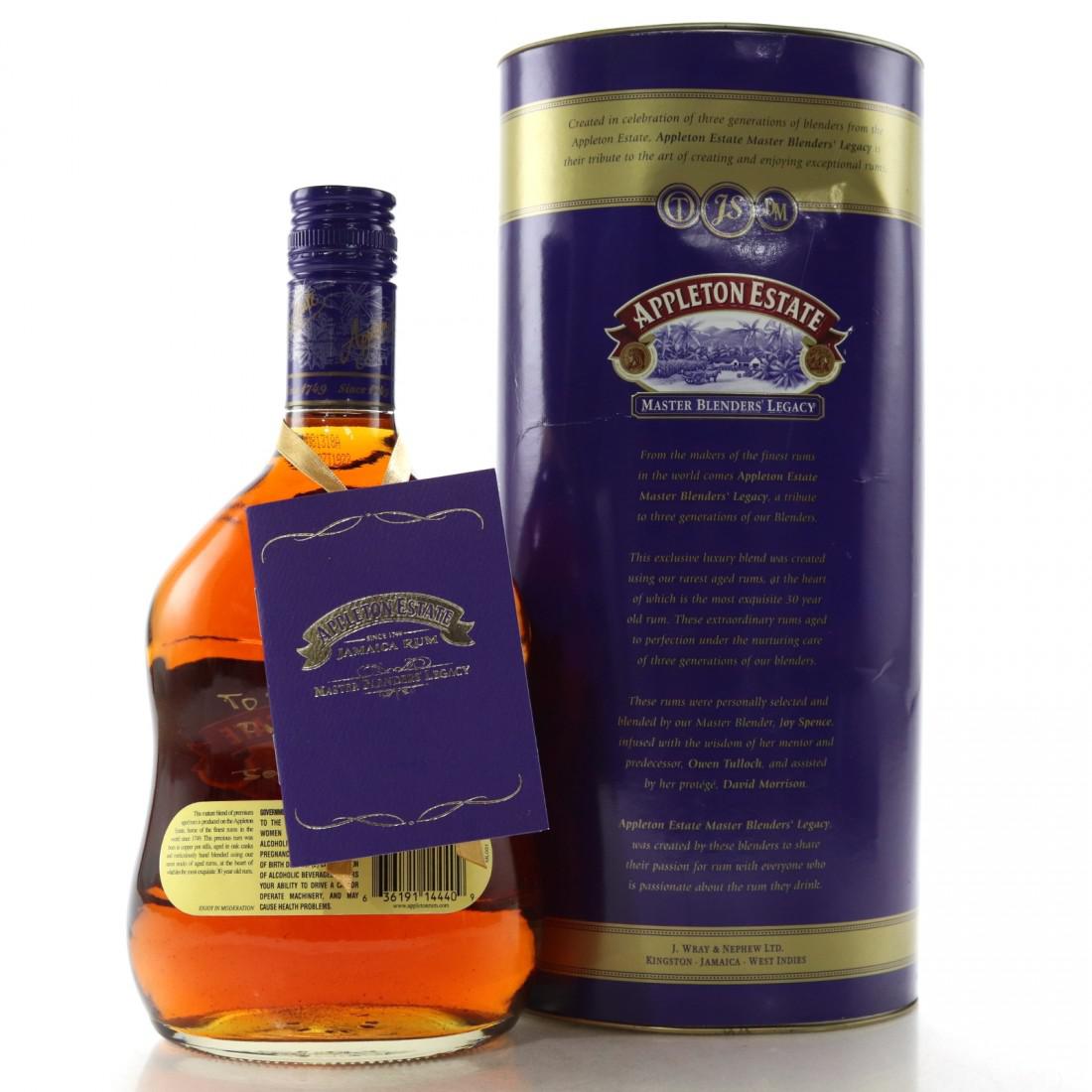 Appleton Estate Master Blenders' Legacy 75cl / Signed by Joy Spence