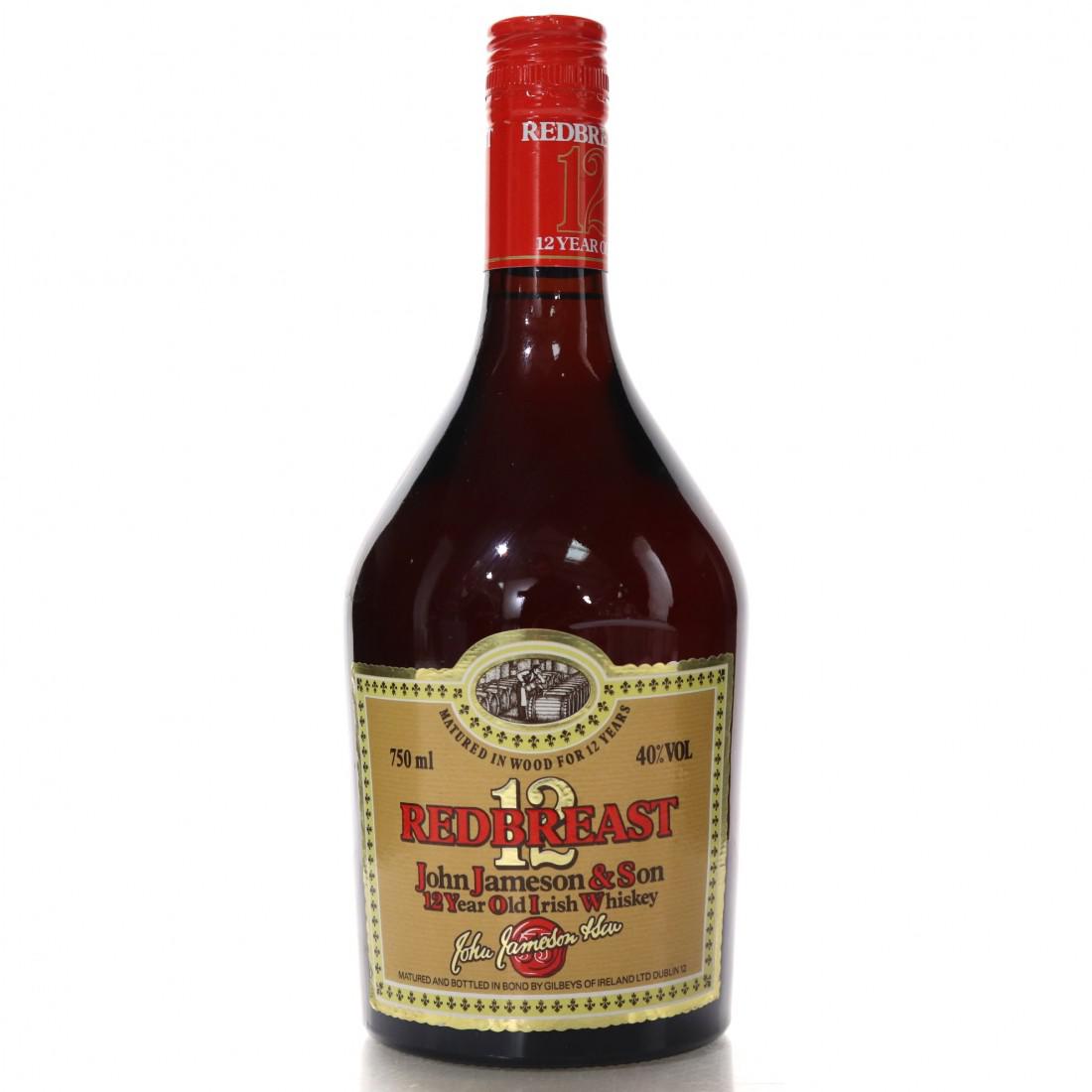 John Jameson & Son's Redbreast 12 Year Old 1980s / Gilbey's