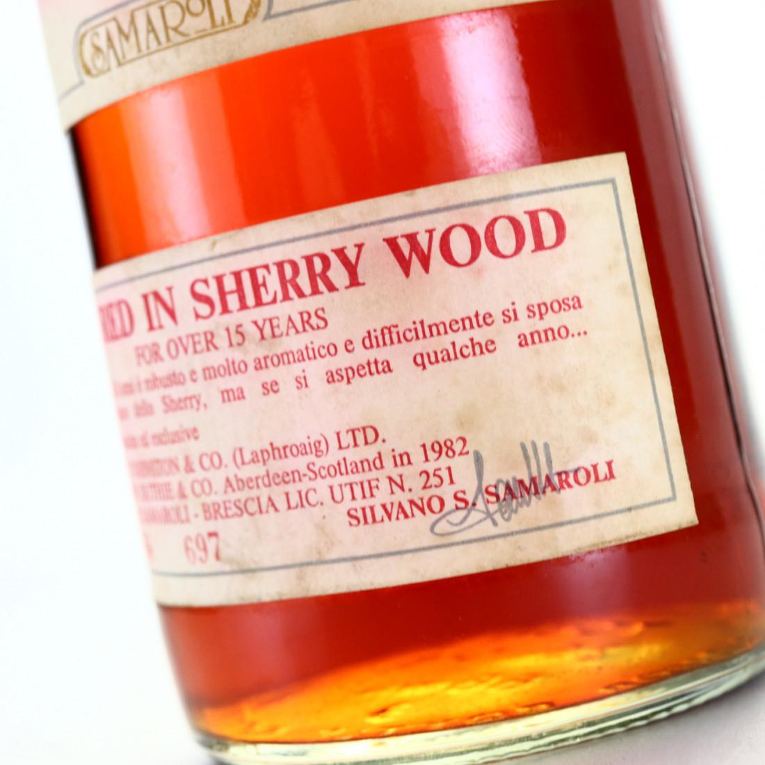 Samaroli Rarest Bottles Laphroaig 1967 Samaroli 15 Year Old Sherry Wood / Silver Cap-酒虫网