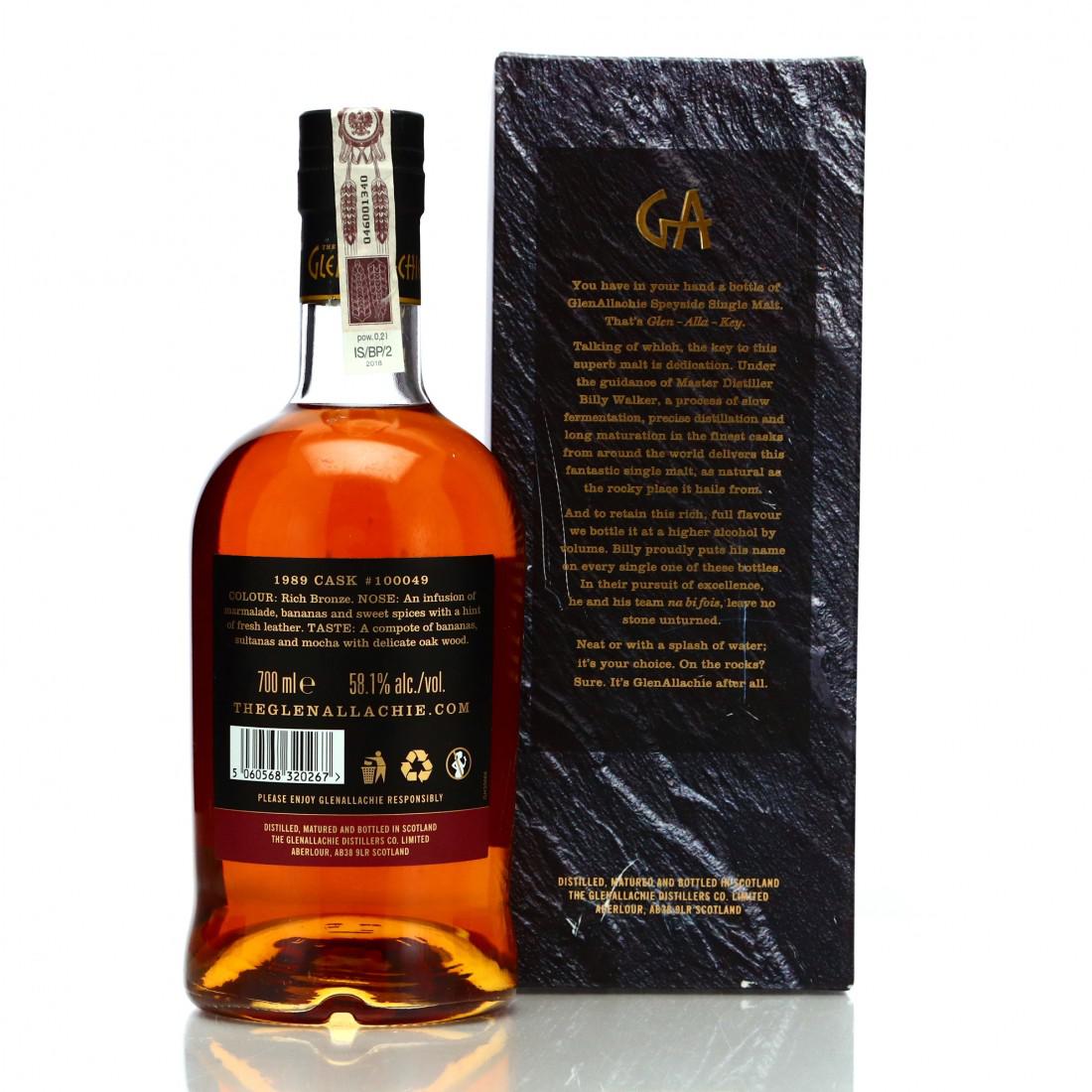 Glenallachie 1989 Single Virgin Cask 28 Year Old #100049 / Europe Batch 1