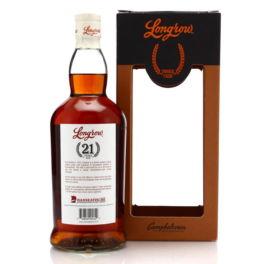 Longrow 21 Year Old Single Sherry Cask 2022 / Hanseatische Weinhandelsgesellschaft Bremen