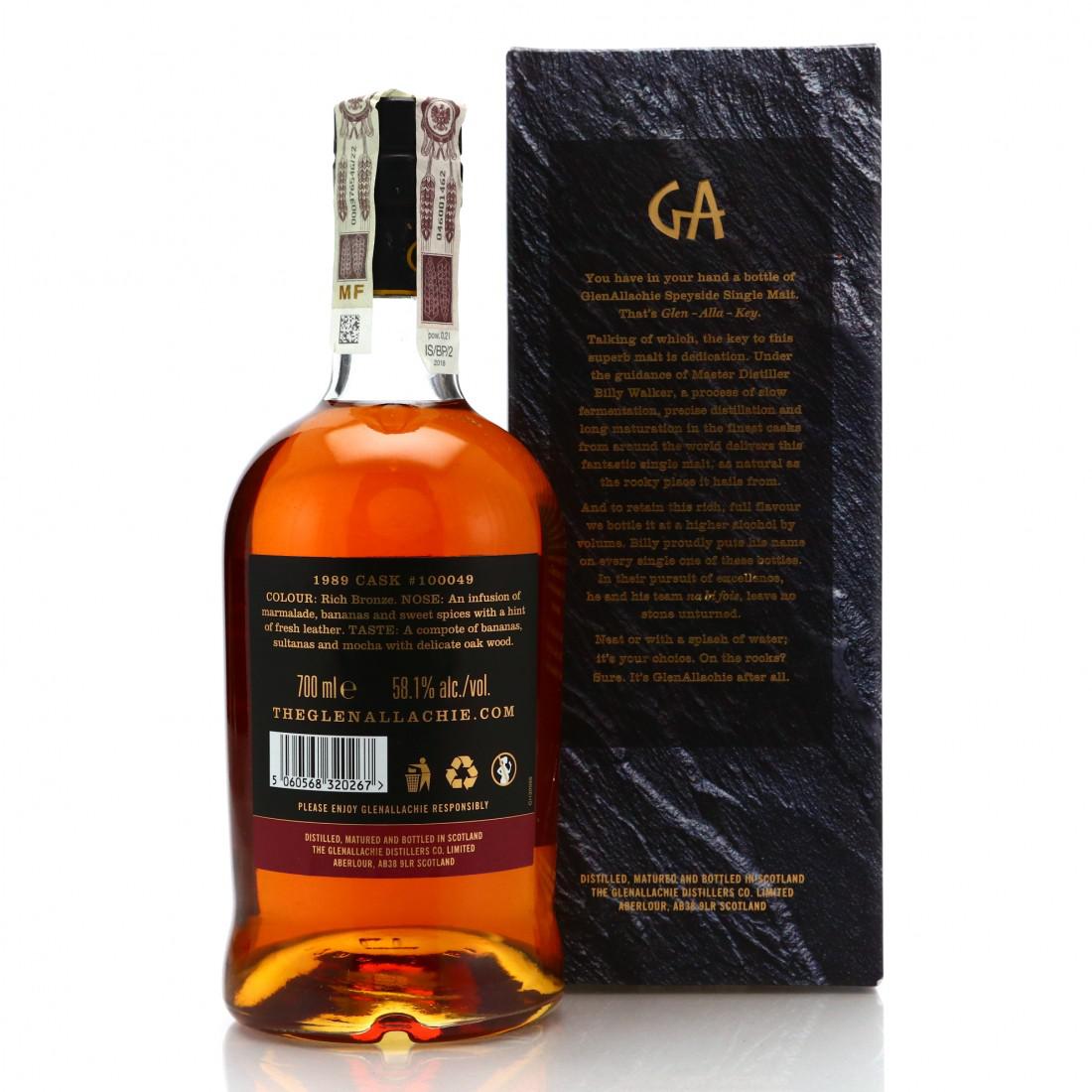 Glenallachie 1989 Single Virgin Cask 28 Year Old #100049 / Europe Batch 1