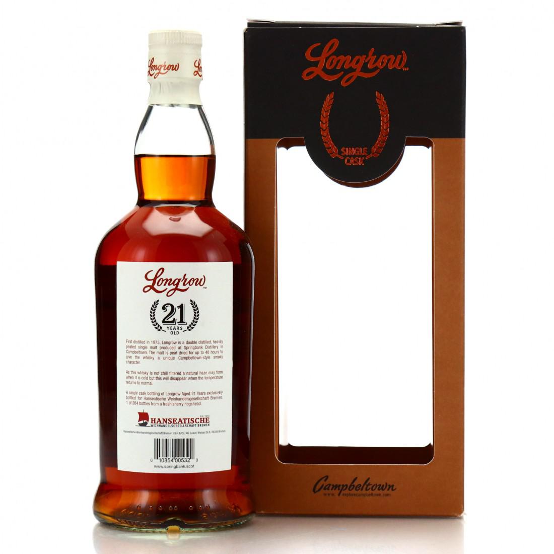Longrow 21 Year Old Single Sherry Cask / Hanseatische Weinhandelsgesellschaft Bremen