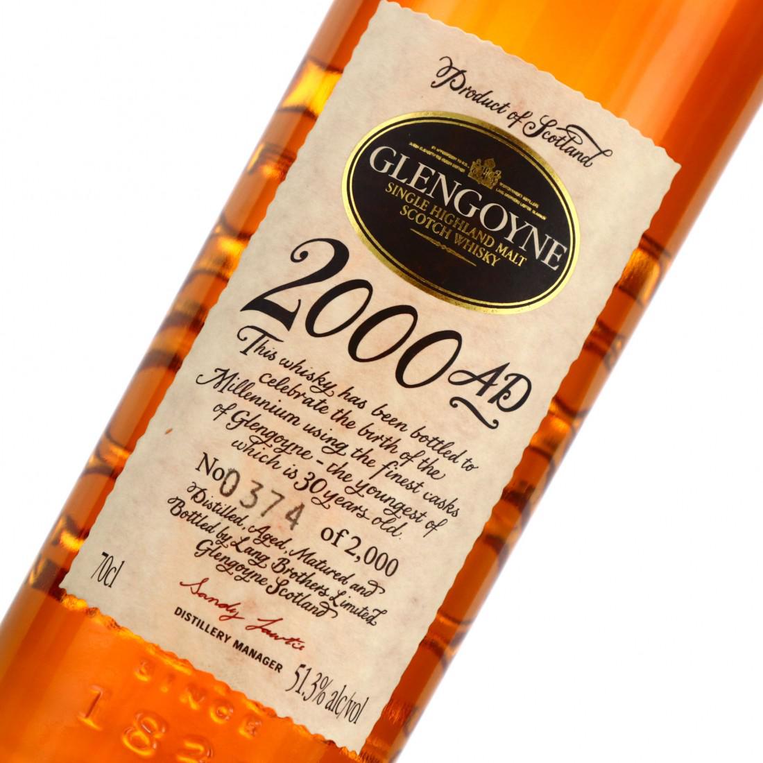 Glengoyne 30 Year Old Millennium 2000 AD with Clock