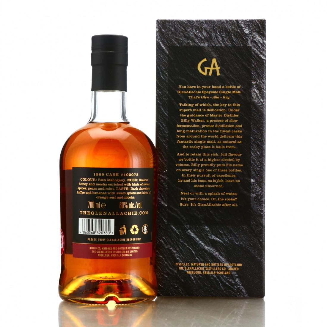 Glenallachie 1989 Single Sherry Cask 29 Year Old #100073 / UK