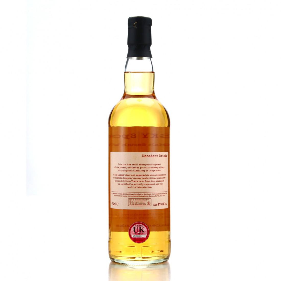 Springbank 1994 Whisky Sponge 27 Year Old Edition No.60a