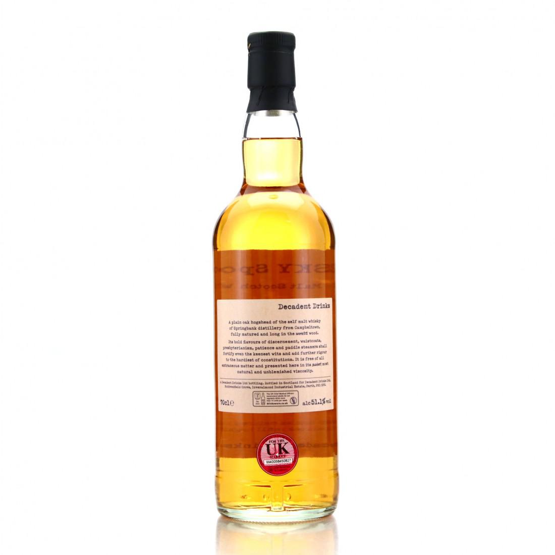 Springbank 1995 Whisky Sponge 26 Year Old Edition No.60b