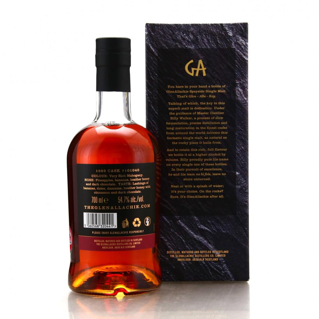Glenallachie 1989 Single Cask 28 Year Old #101040 / UK