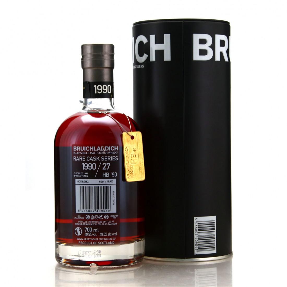 Bruichladdich 1990 Rare Cask Series 27 Year Old / HB '90