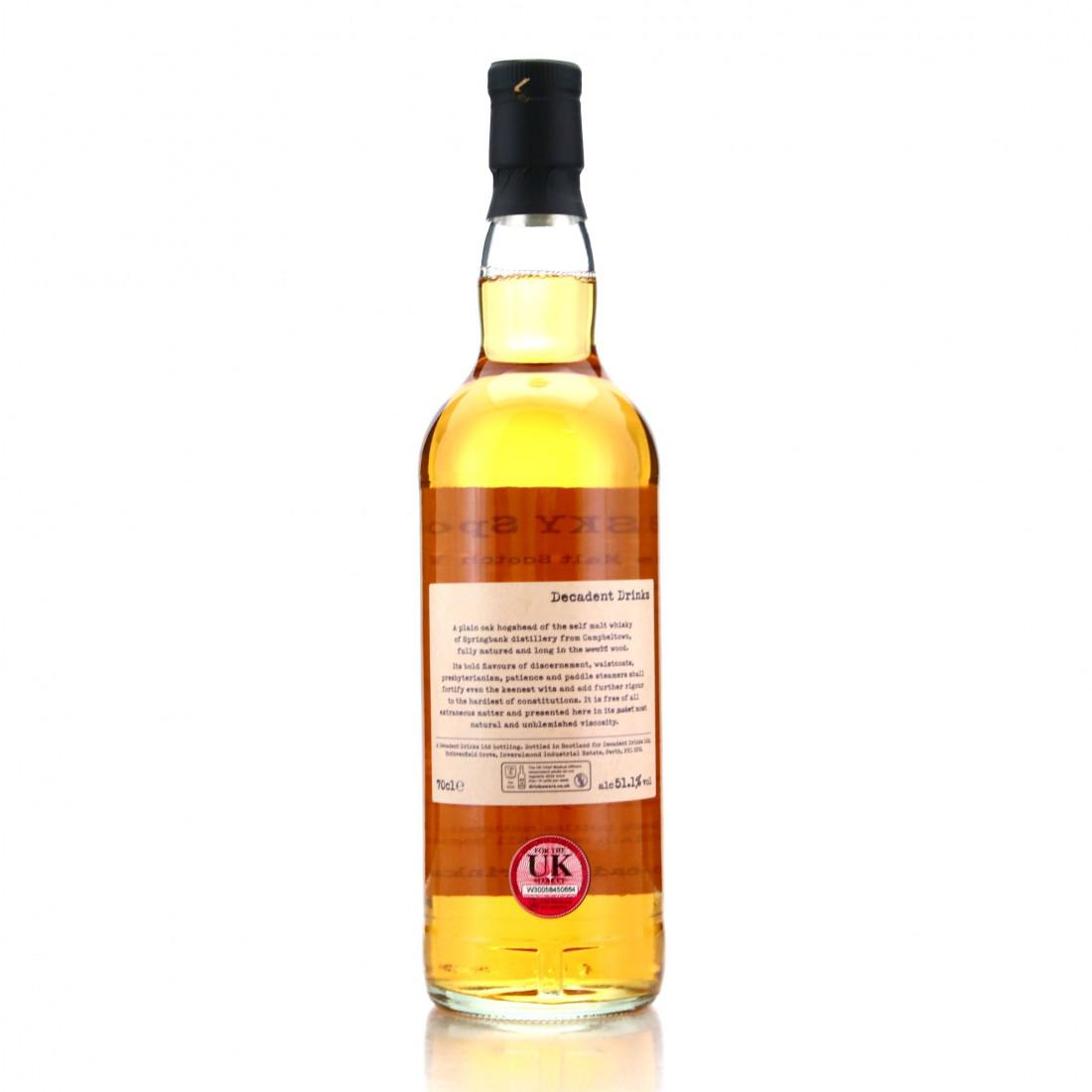 Springbank 1995 Whisky Sponge 26 Year Old Edition No.60b