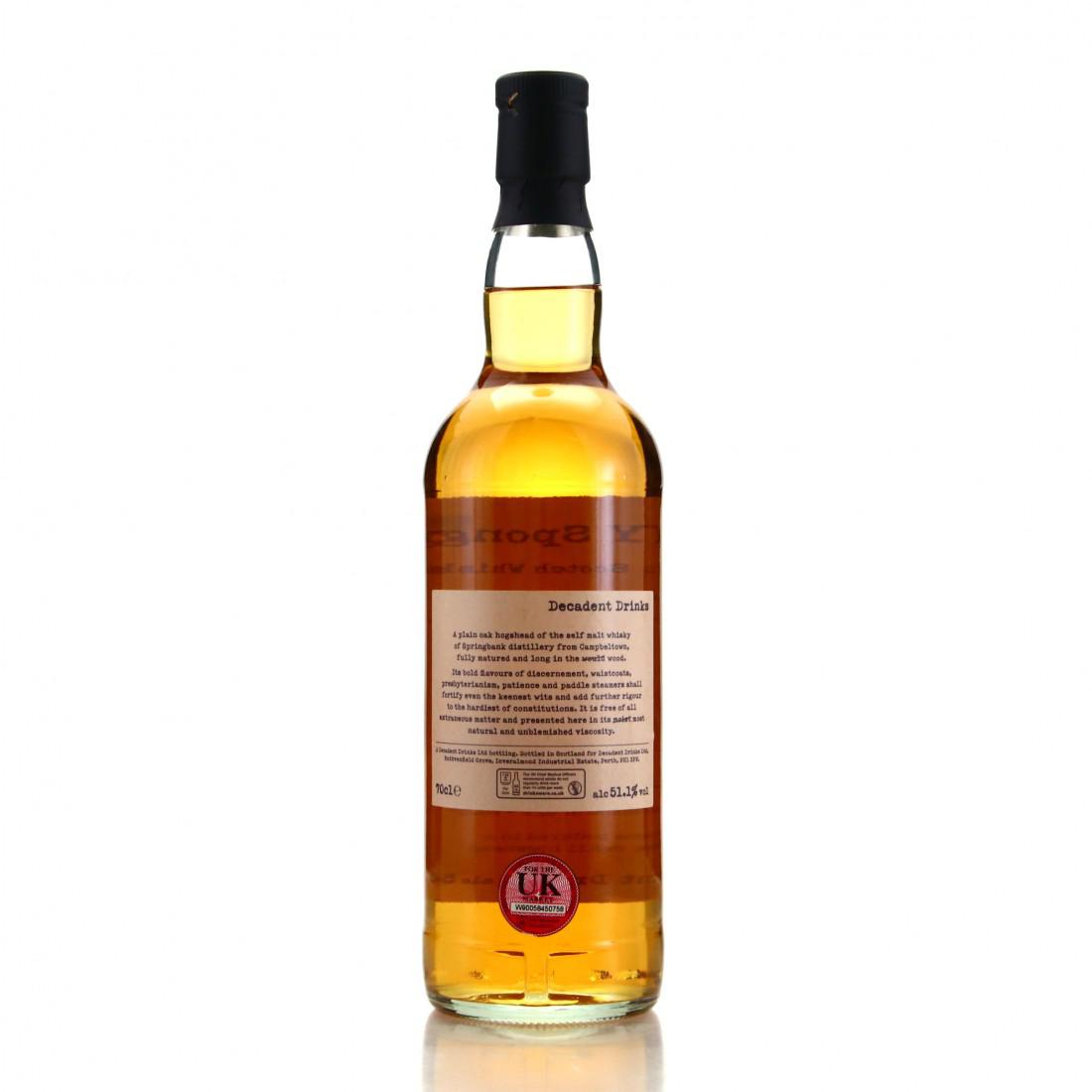 Springbank 1995 Whisky Sponge 26 Year Old Edition No.60b
