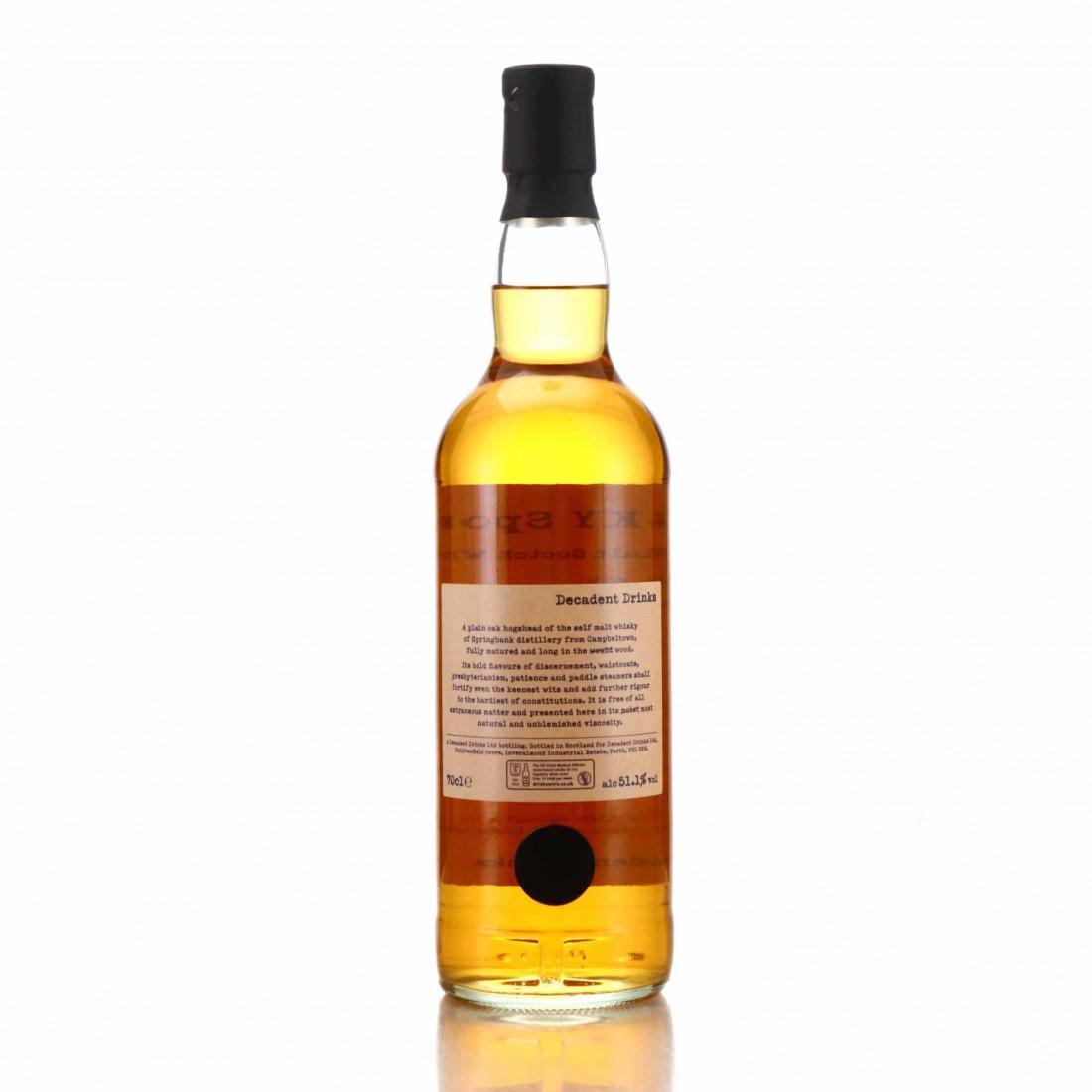 Springbank 1995 Whisky Sponge 26 Year Old Edition No.60b
