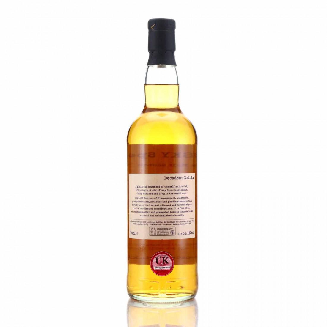 Springbank 1995 Whisky Sponge 26 Year Old Edition No.60b