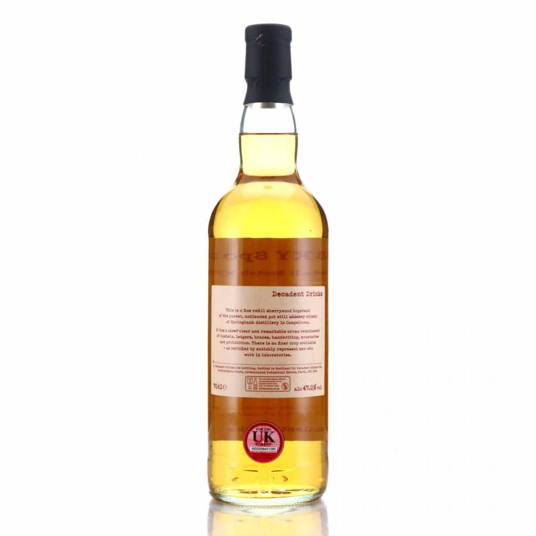 Springbank 1994 Whisky Sponge 27 Year Old Edition No.60a