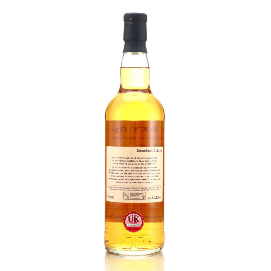 Springbank 1995 Whisky Sponge 26 Year Old Edition No.60b