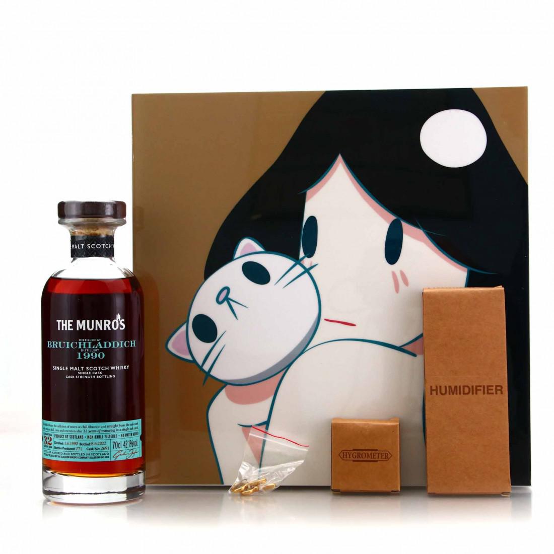 Bruichladdich 1990 The Munros 32 Year Old / Takeru Amano Cigar Humidor