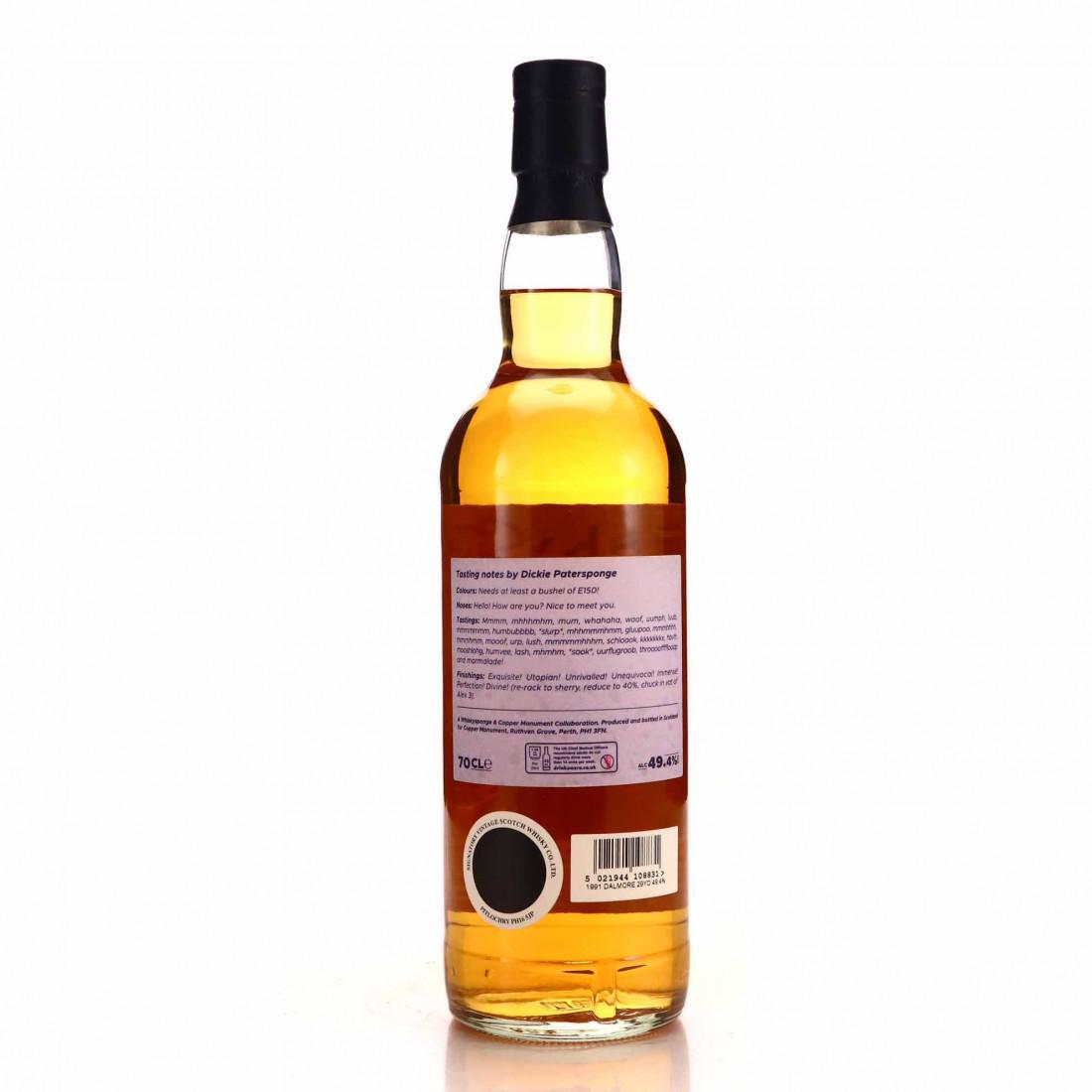 Dalmore 1991 Whisky Sponge 29 Year Old Edition No.10