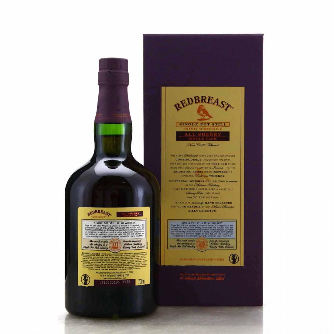 Redbreast 1991 Single Sherry Cask 26 Year Old #82861 / The Temple Bar