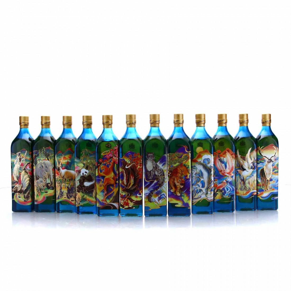 Johnnie Walker Blue Label Rare Animals Collection 12 x 20cl / Case