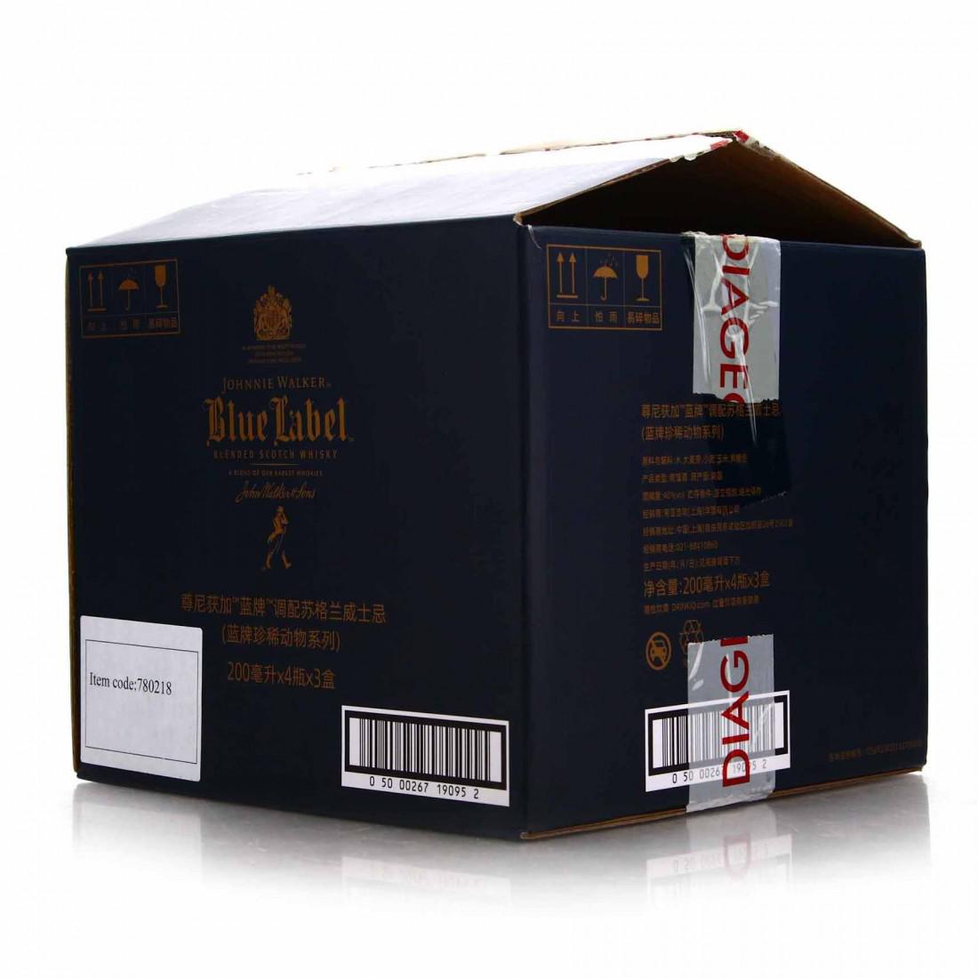 Johnnie Walker Blue Label Rare Animals Collection 12 x 20cl / Case