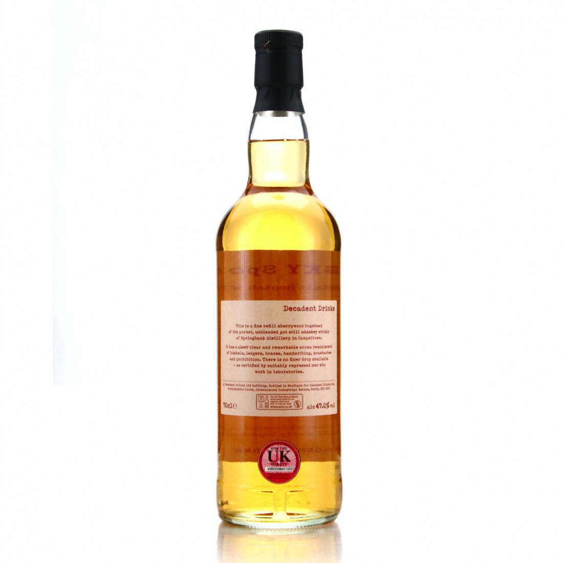 Springbank 1994 Whisky Sponge 27 Year Old Edition No.60a