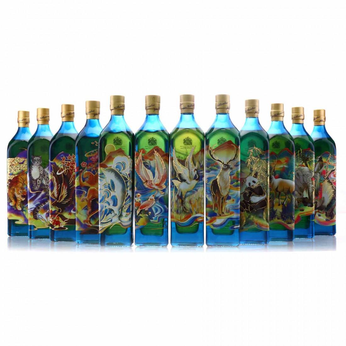 Johnnie Walker Blue Label Rare Animals Collection 12 x 20cl / Case