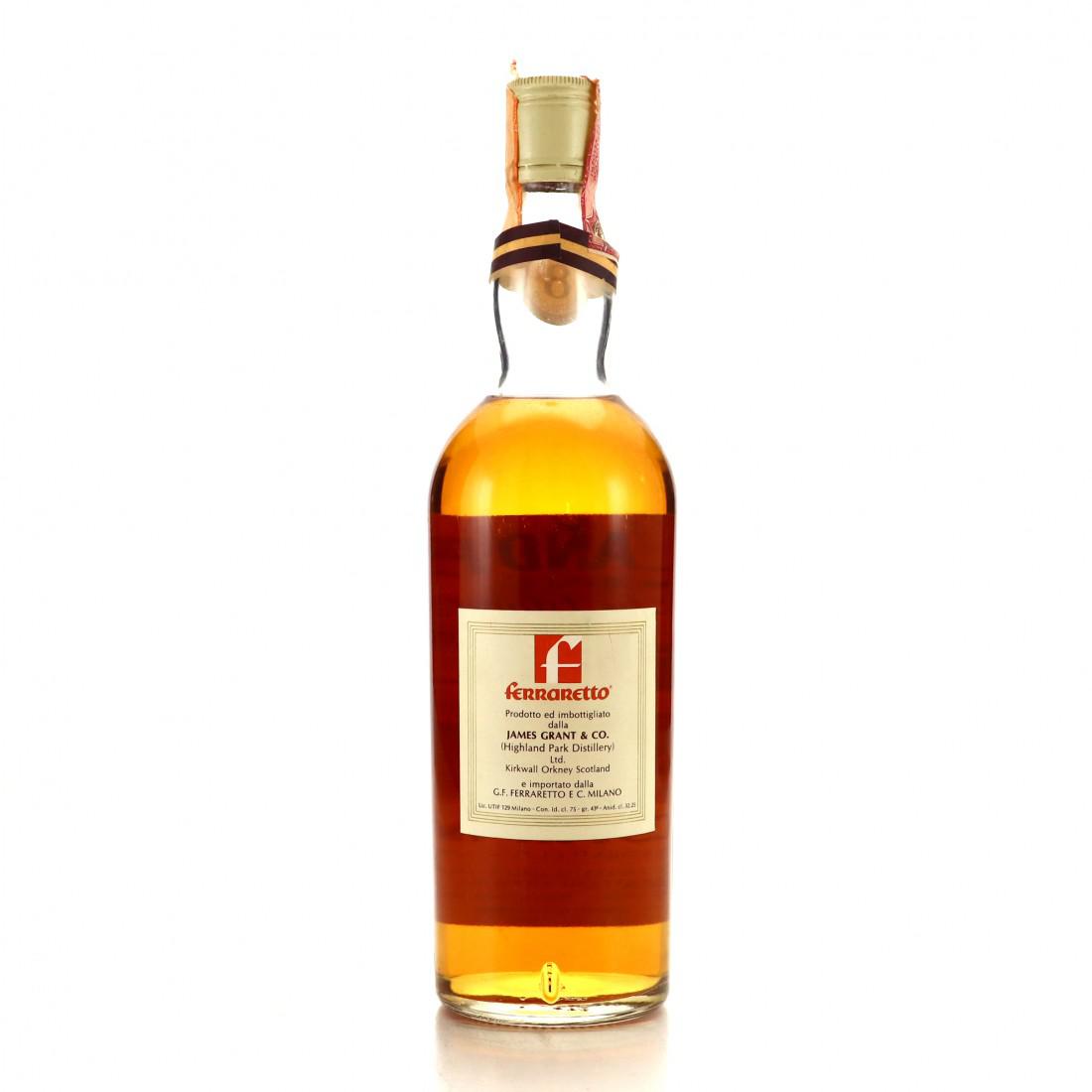 Highland Park 8 Year Old 1970s / Ferraretto Import