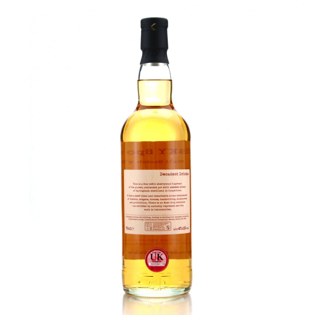 Springbank 1994 Whisky Sponge 27 Year Old Edition No.60a
