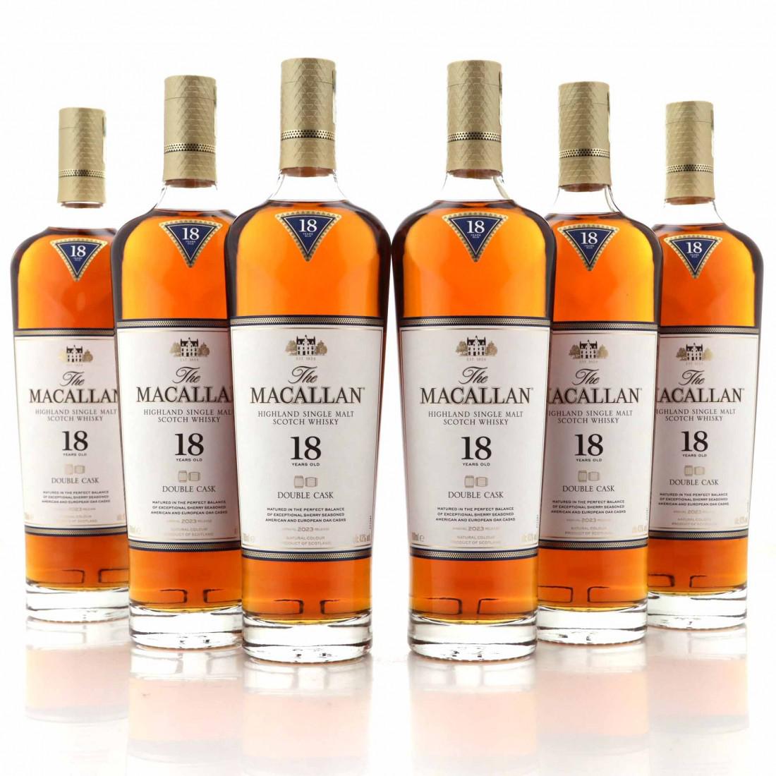 Macallan 18 Year Old Double Cask 2023 Release 6 x 70cl-酒虫网