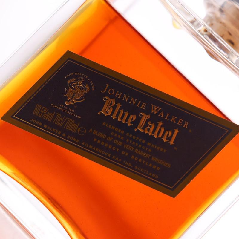 Johnnie Walker Blue Label Cask Strength Baccarat Decanter / 200th Anniversary