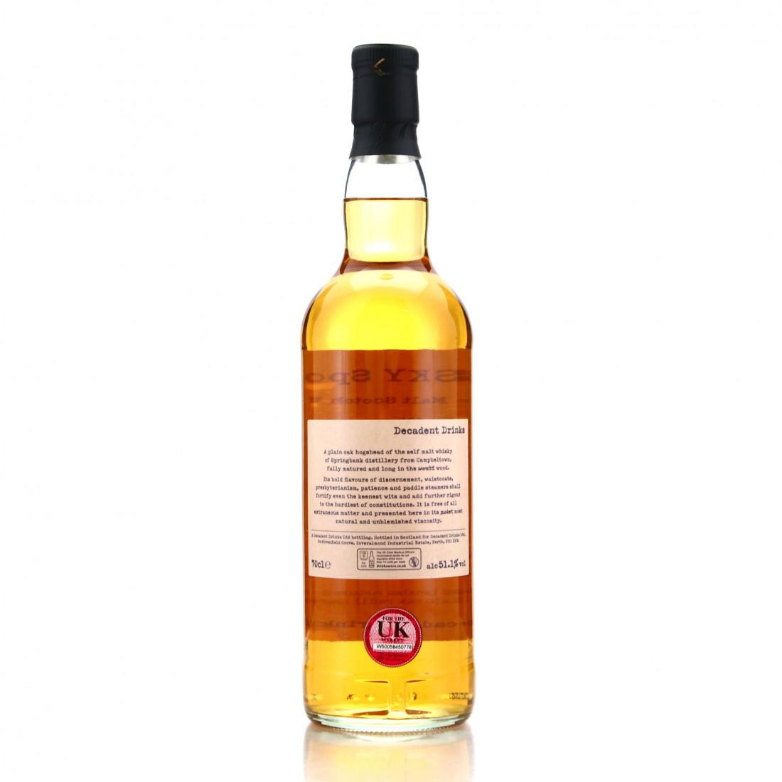 Springbank 1995 Whisky Sponge 26 Year Old Edition No.60b