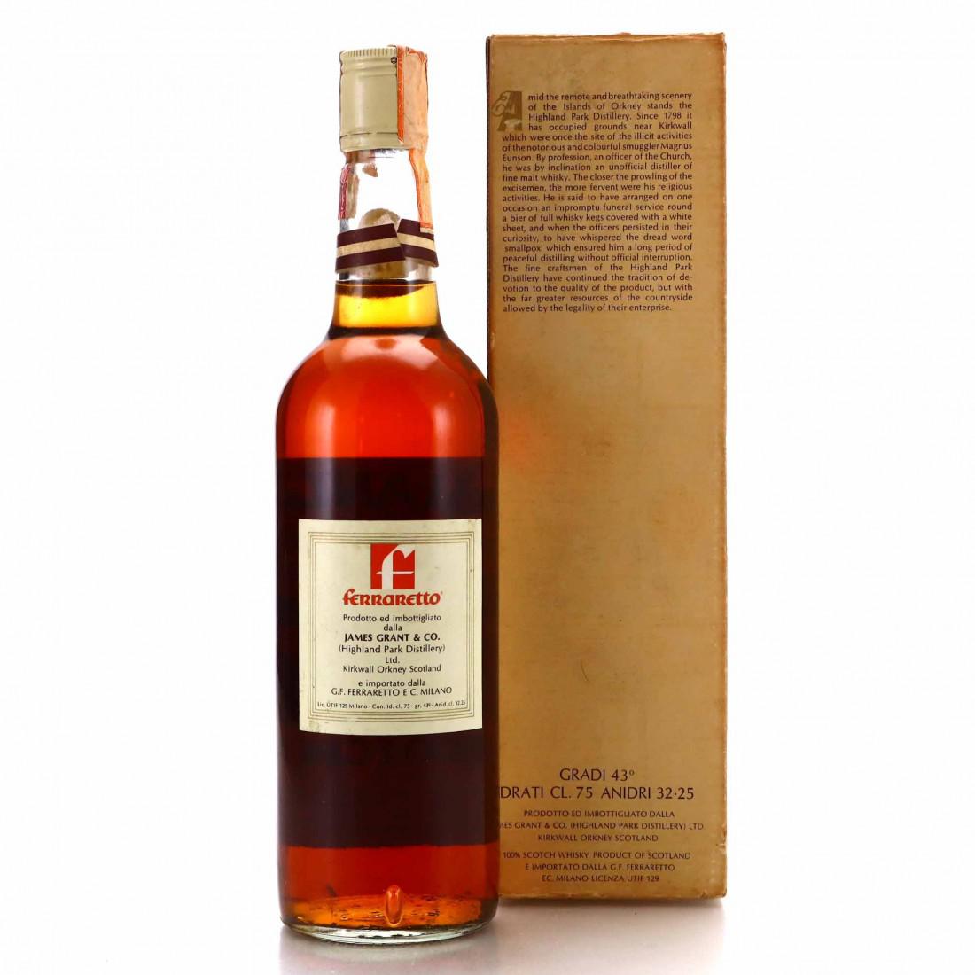 Highland Park 12 Year Old 1970s / Ferraretto Import