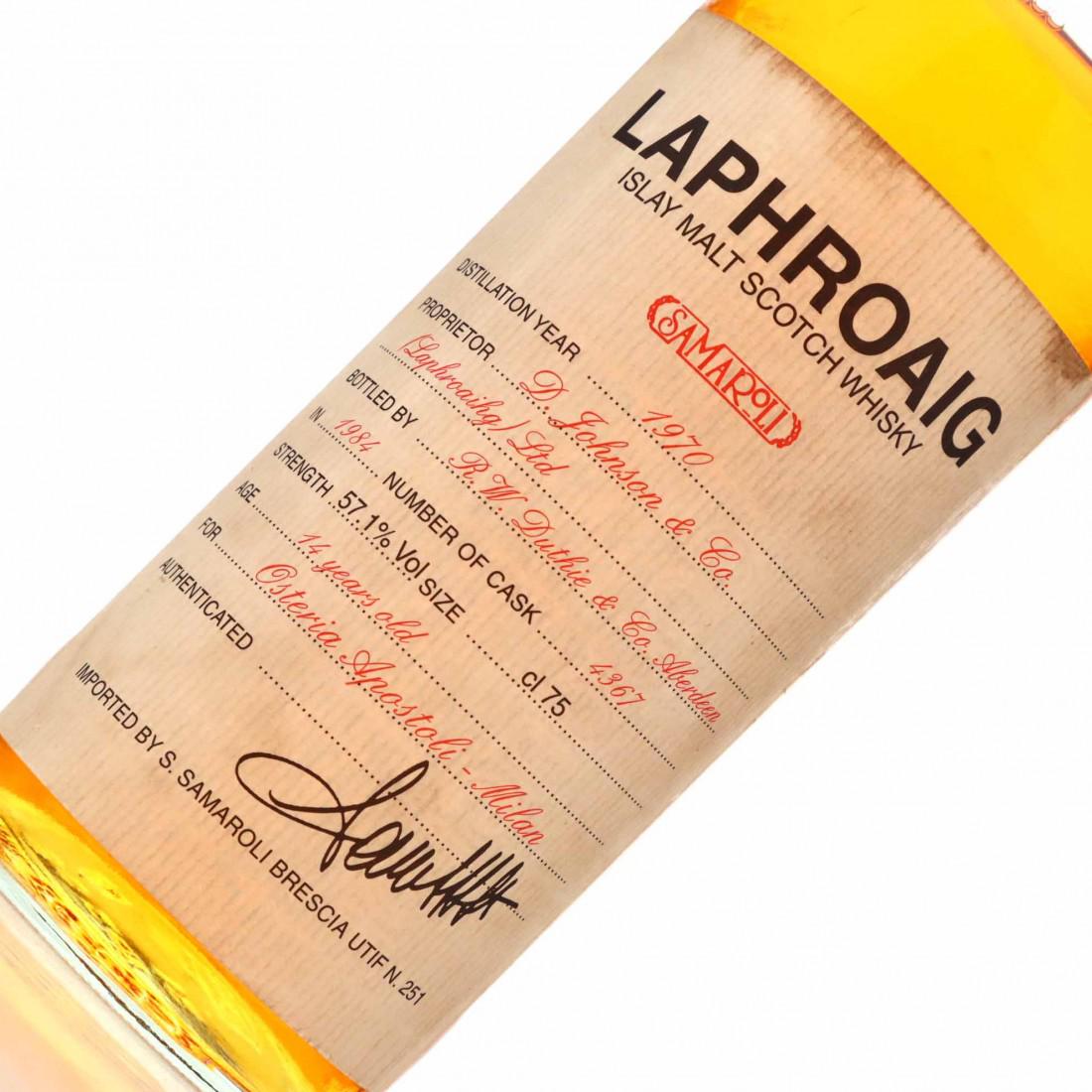 Laphroaig 1970 Samaroli 14 Year Old / Osteria Apostoli