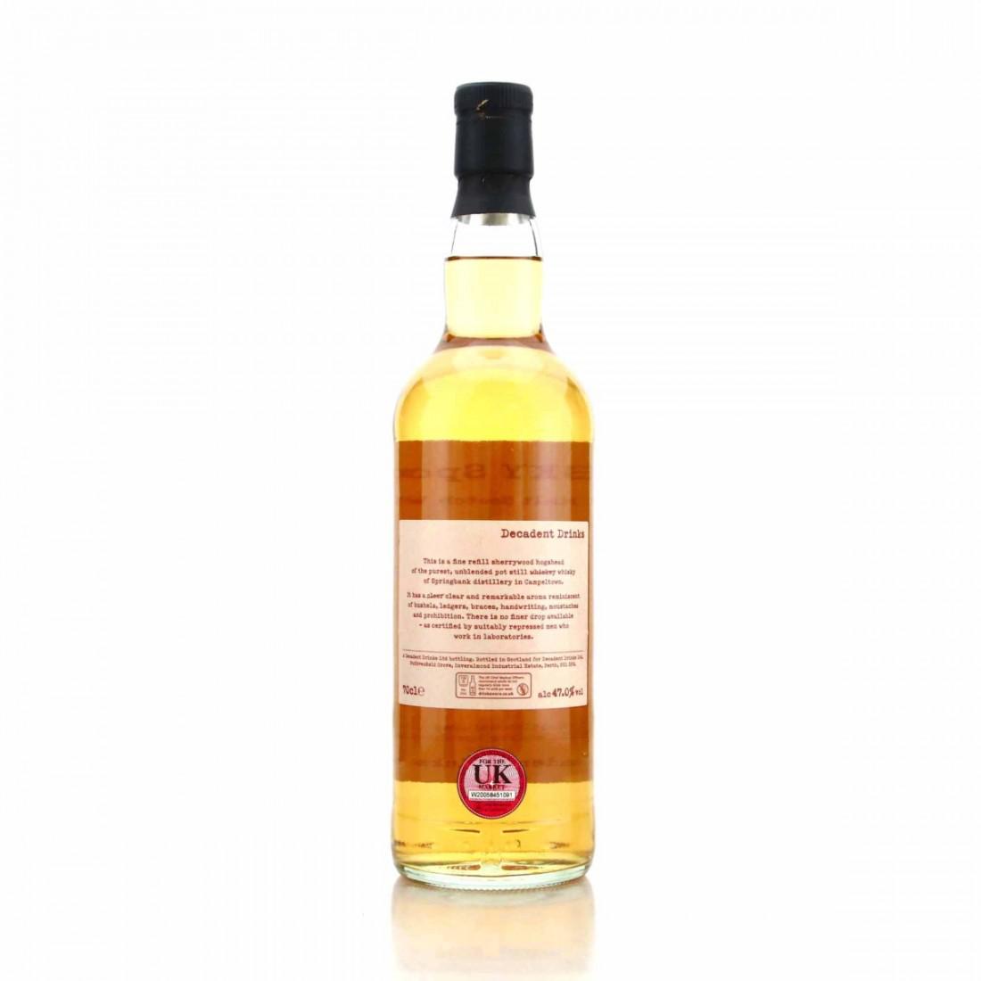 Springbank 1994 Whisky Sponge 27 Year Old Edition No.60a