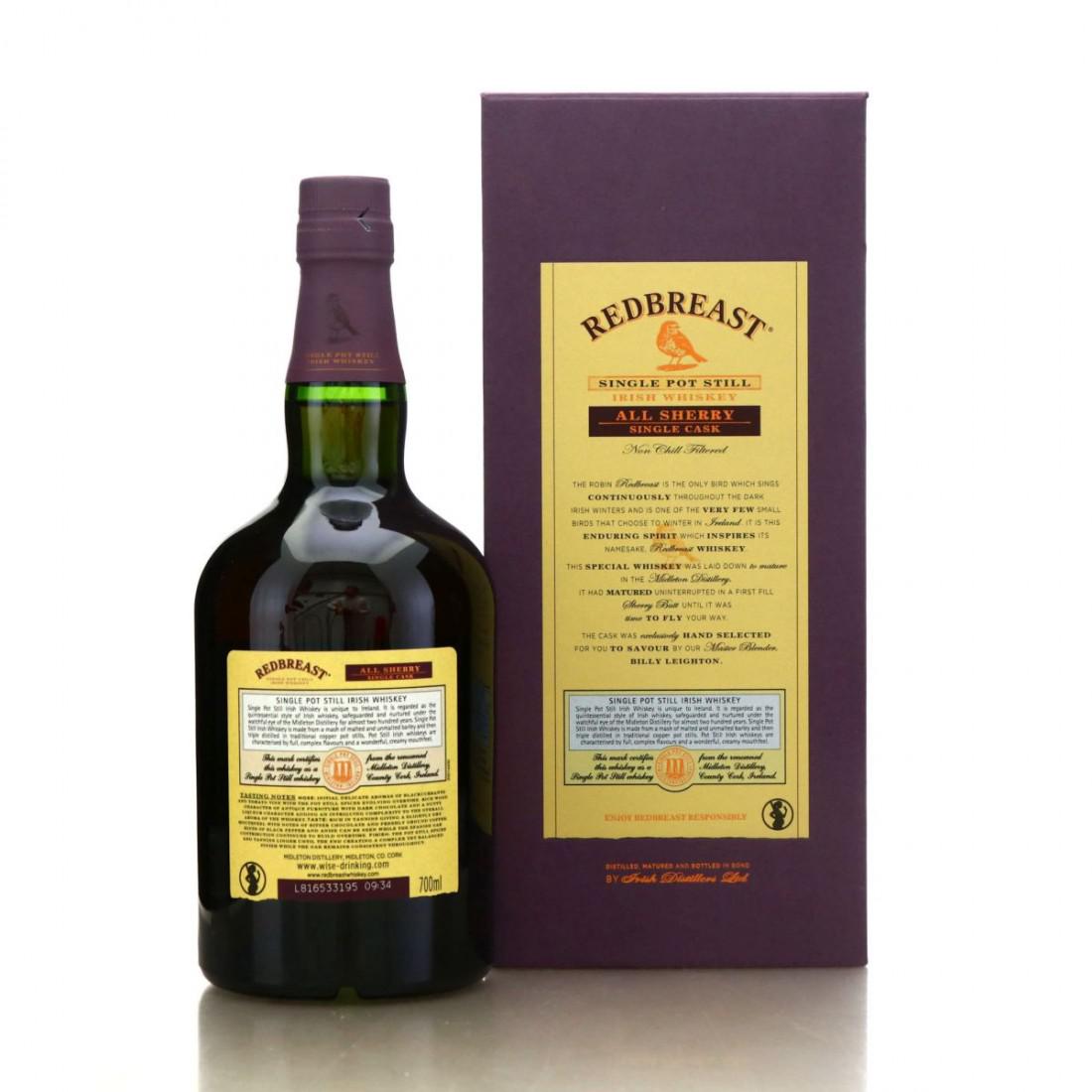 Redbreast 1991 Single Sherry Cask #82861 / The Temple Bar