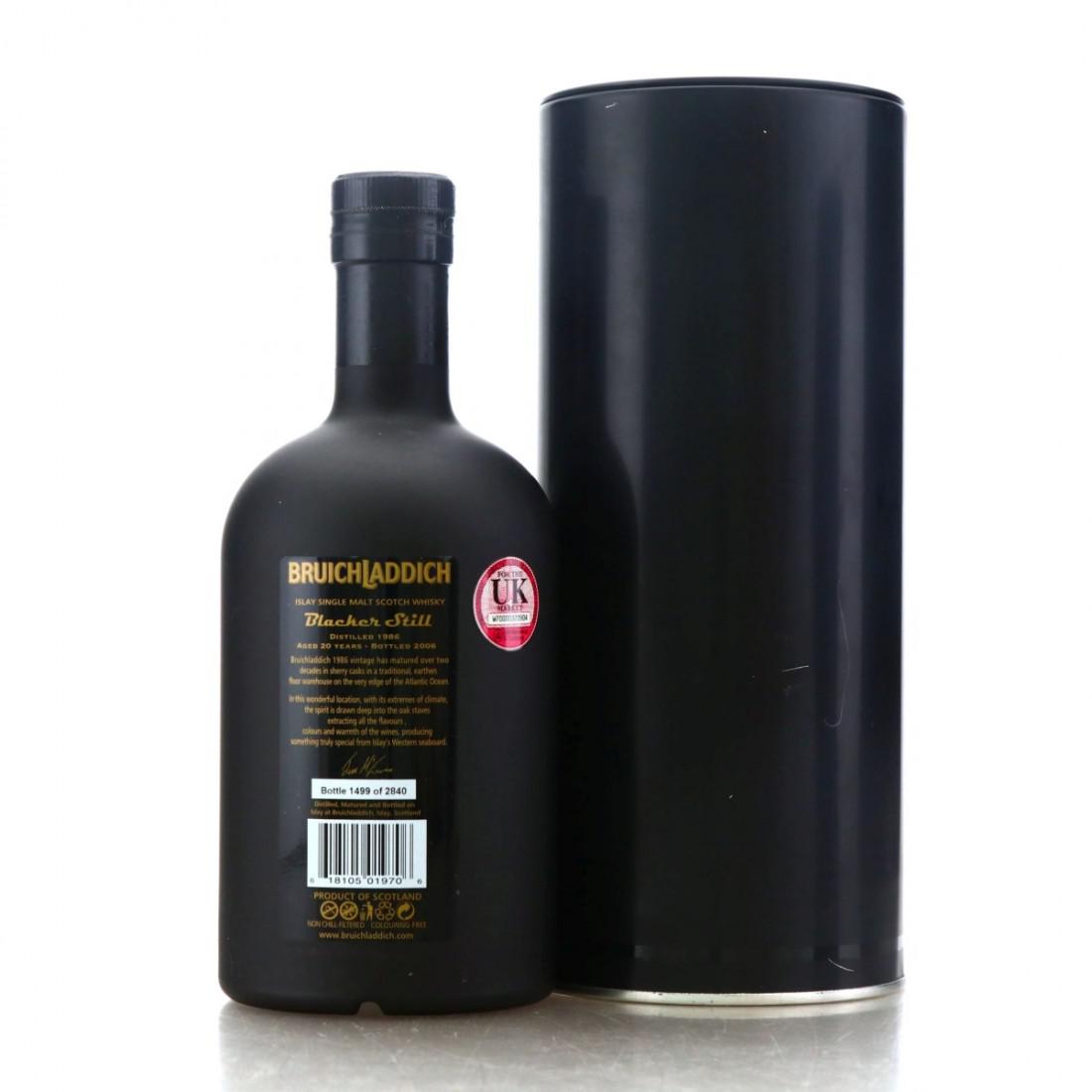 Bruichladdich 1986 Blacker Still 20 Year Old