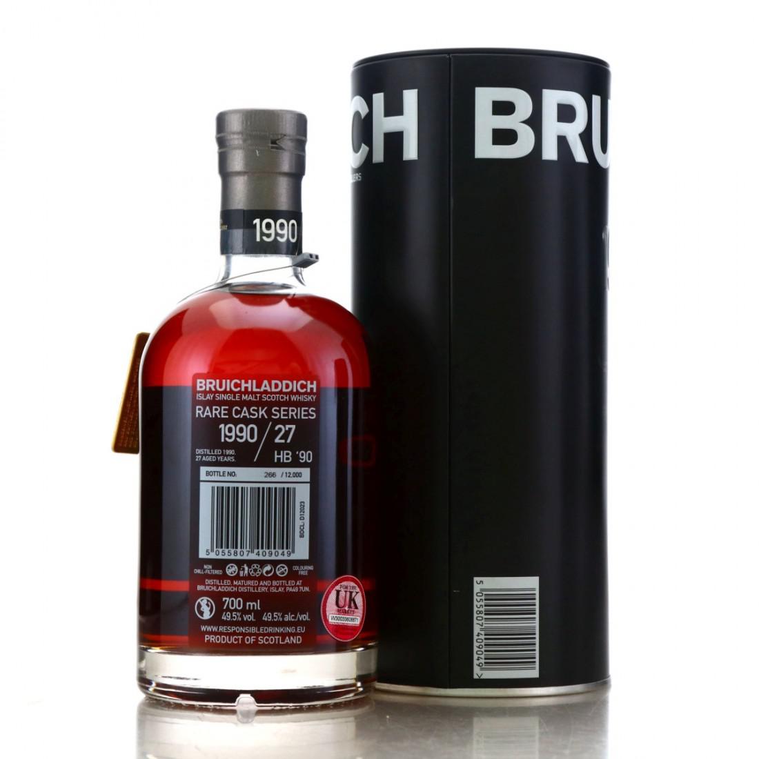 Bruichladdich 1990 Rare Cask Series 27 Year Old / HB '90