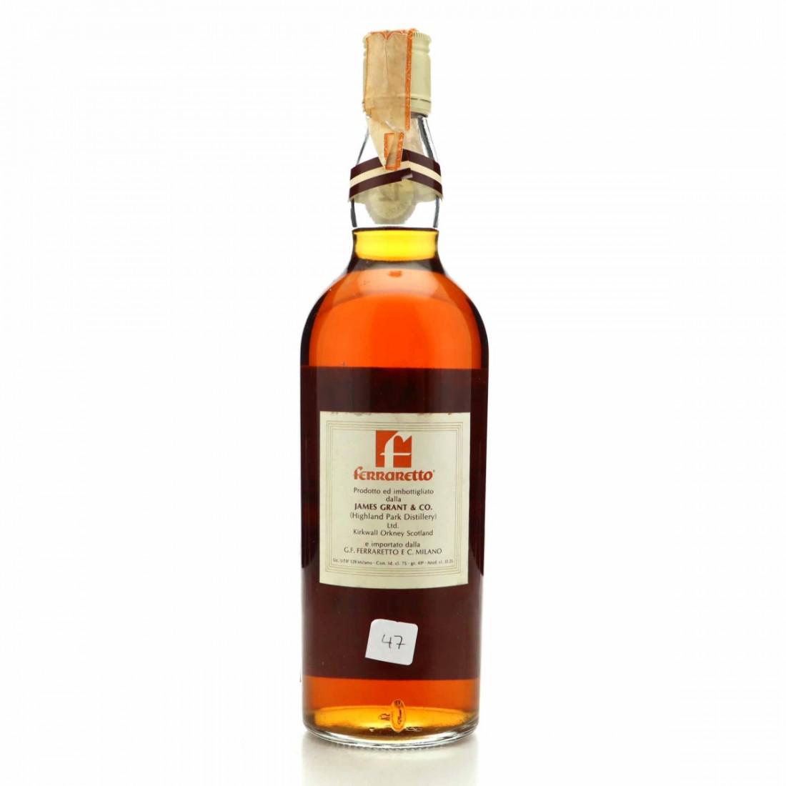 Highland Park 12 Year Old 1970s / Ferraretto Import