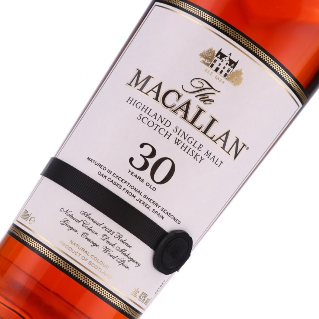 Macallan 30 Year Old Sherry Oak 2023 Release