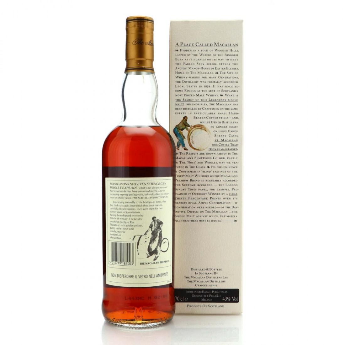 Macallan 1976 18 Year Old / Giovinetti Import