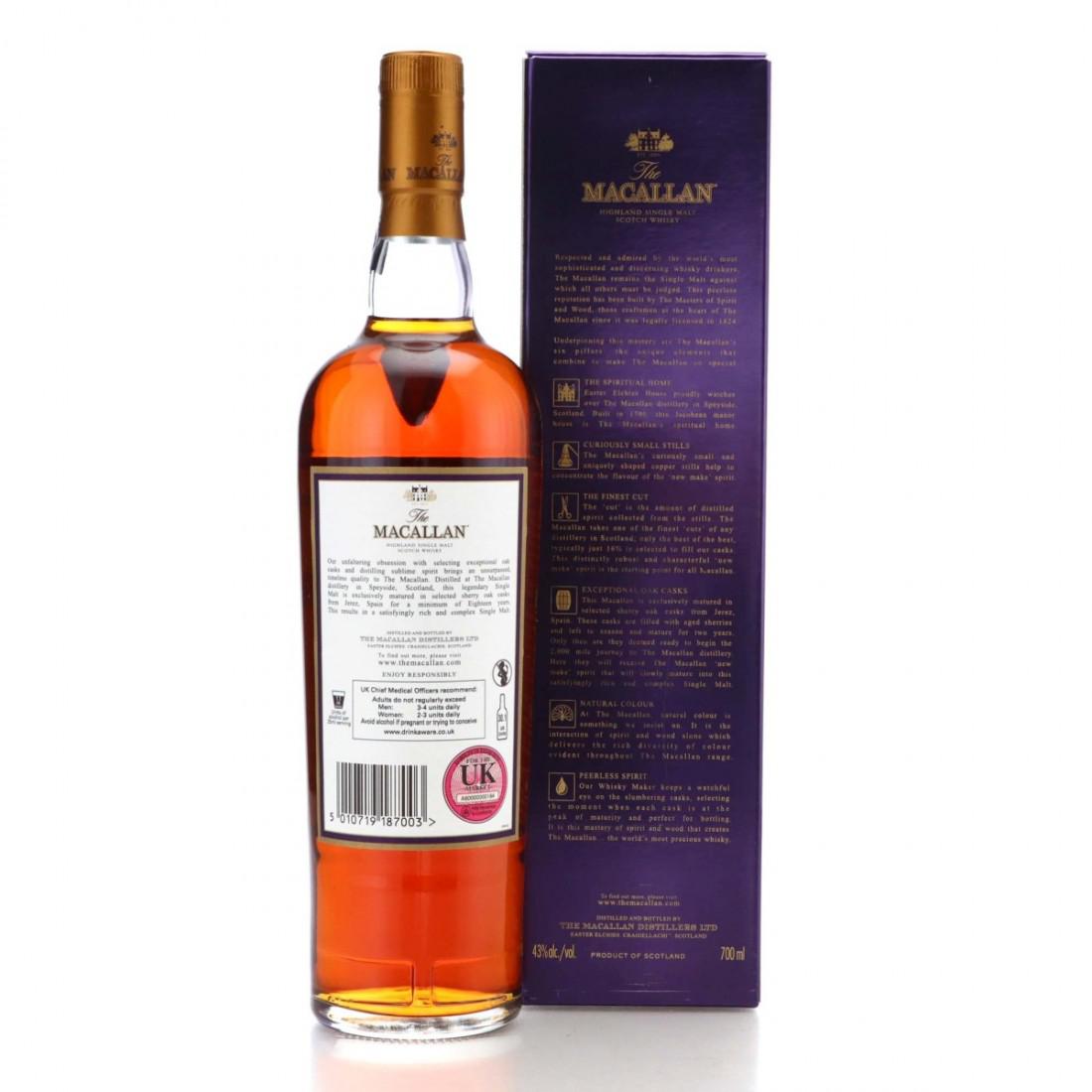 Macallan 1995 18 Year Old