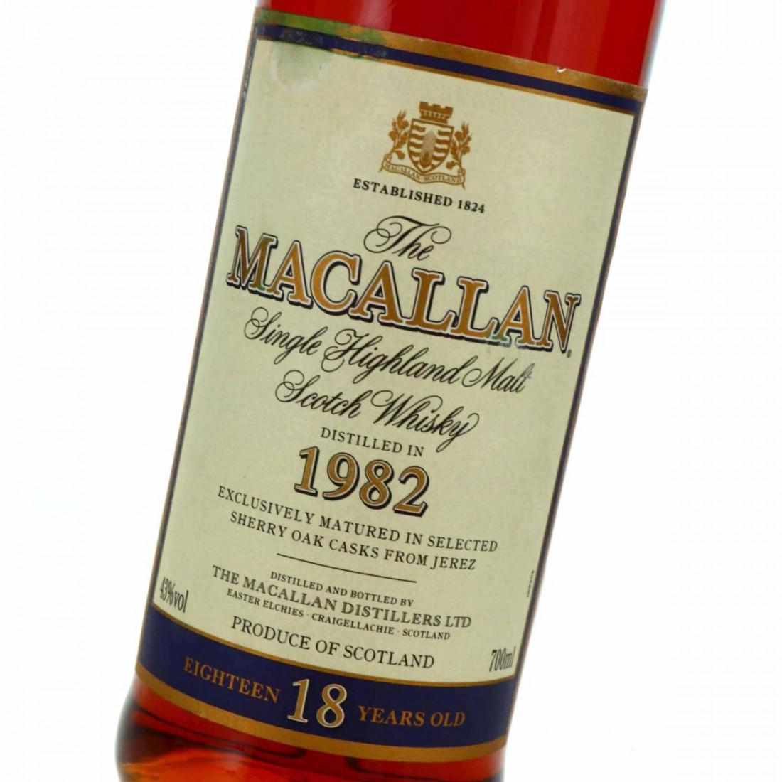 Macallan 1982 18 Year Old