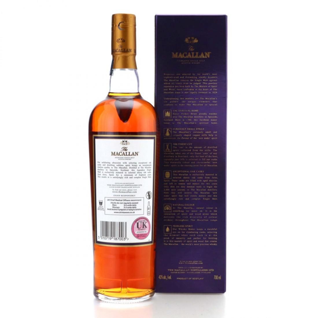 Macallan 1996 18 Year Old