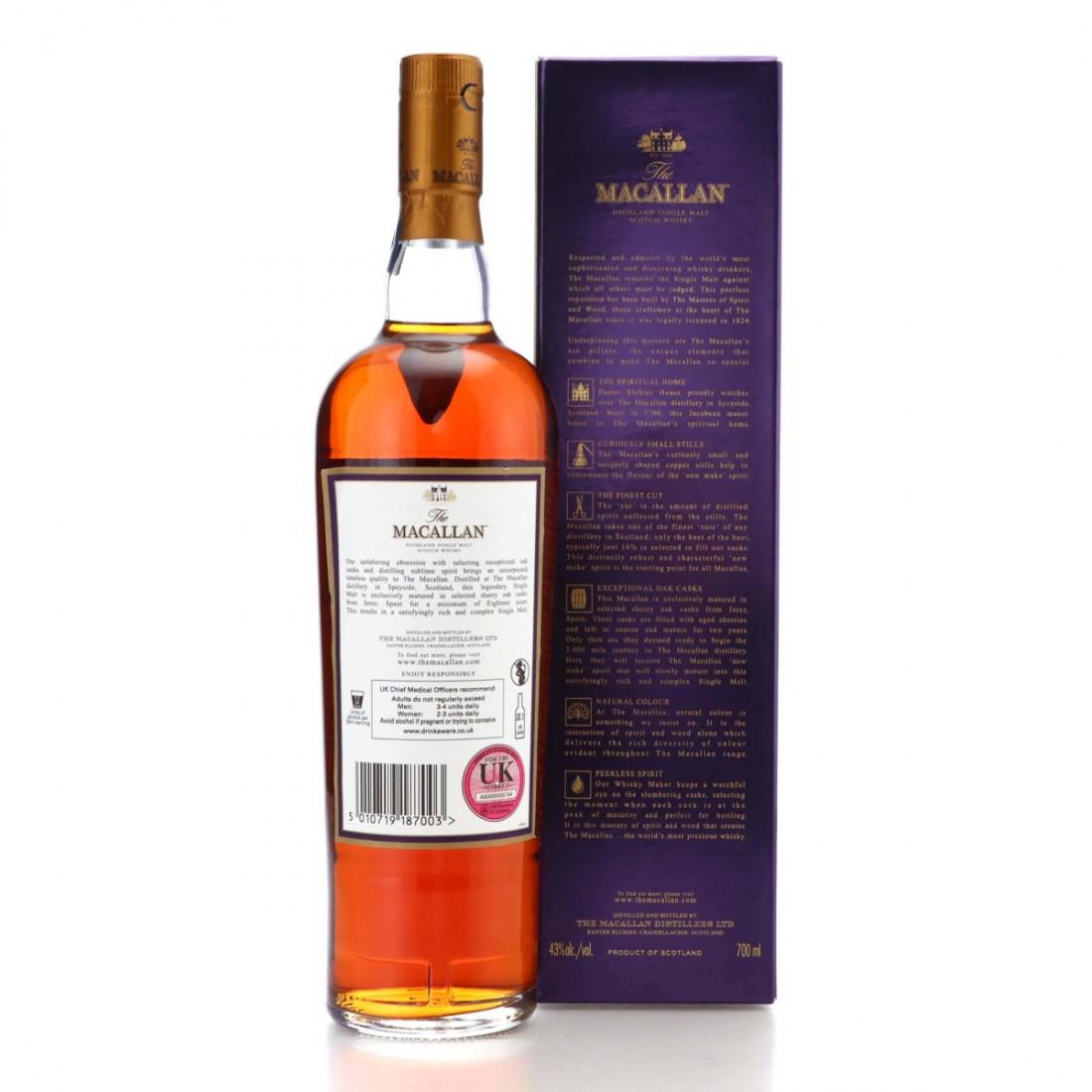 Macallan 1995 18 Year Old