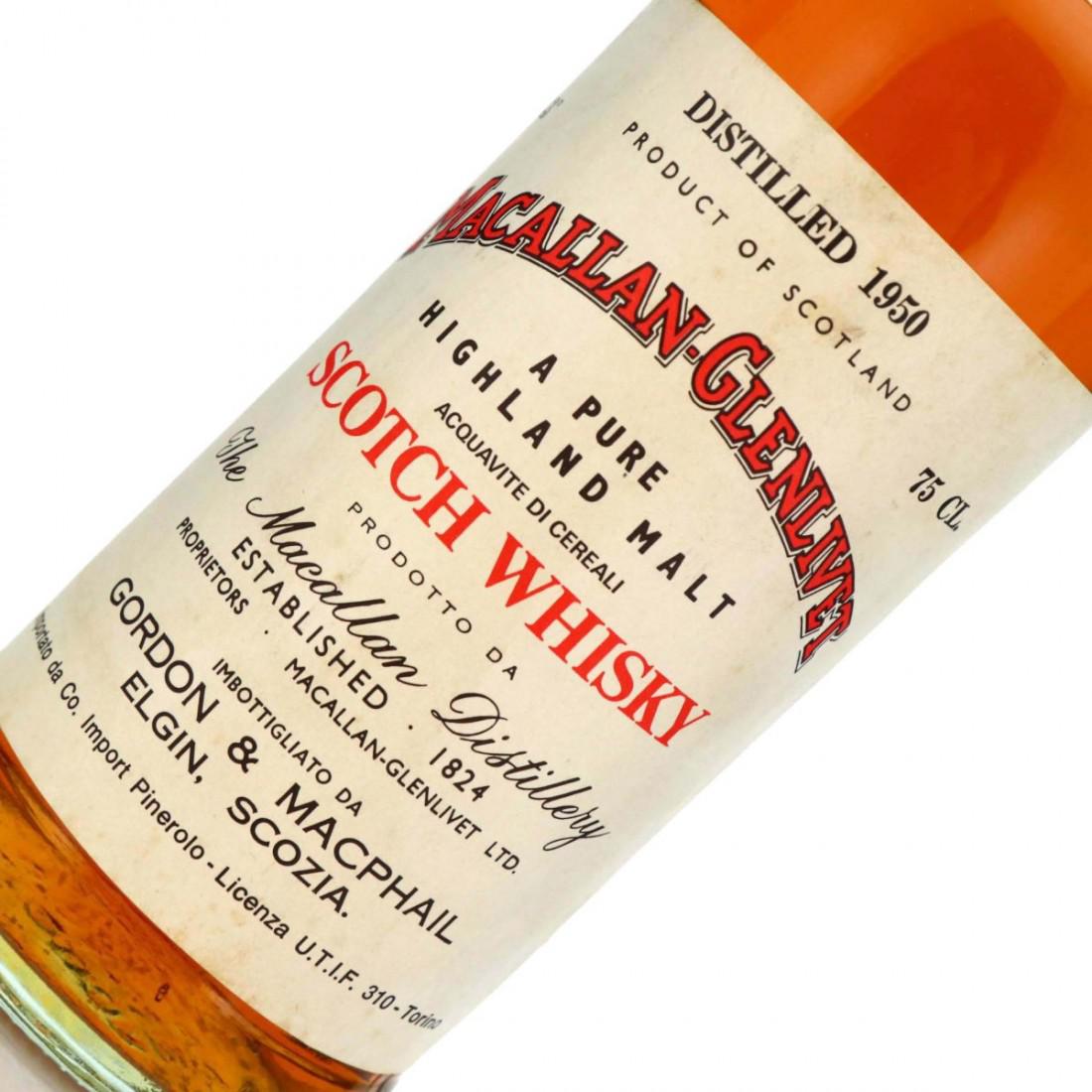 Macallan 1950 Gordon and MacPhail 25 Year Old / Co. Pinerolo Import