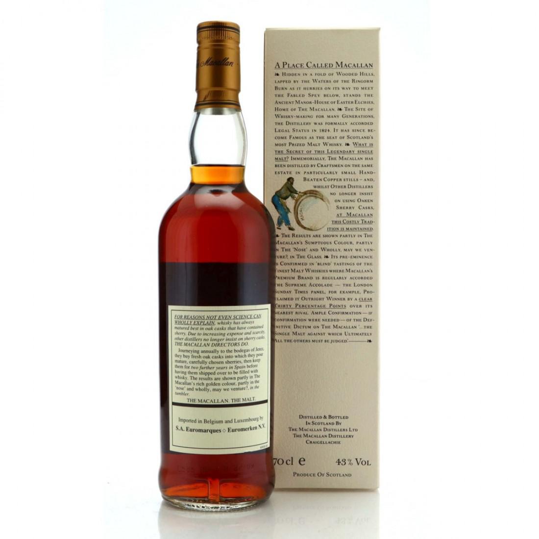 Macallan 1977 18 Year Old / Euromerken N.V. Import