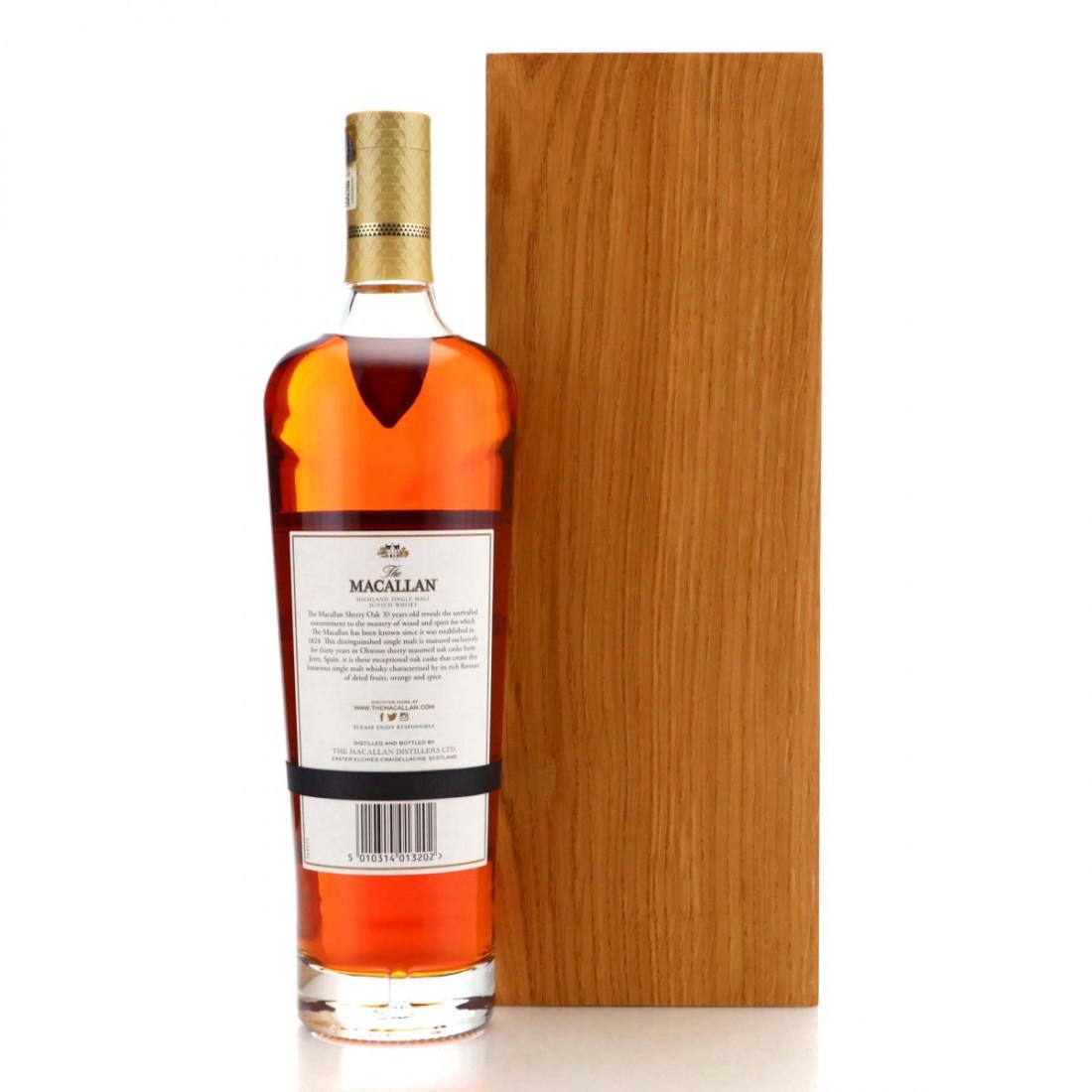 Macallan 30 Year Old Sherry Oak 2018 Release