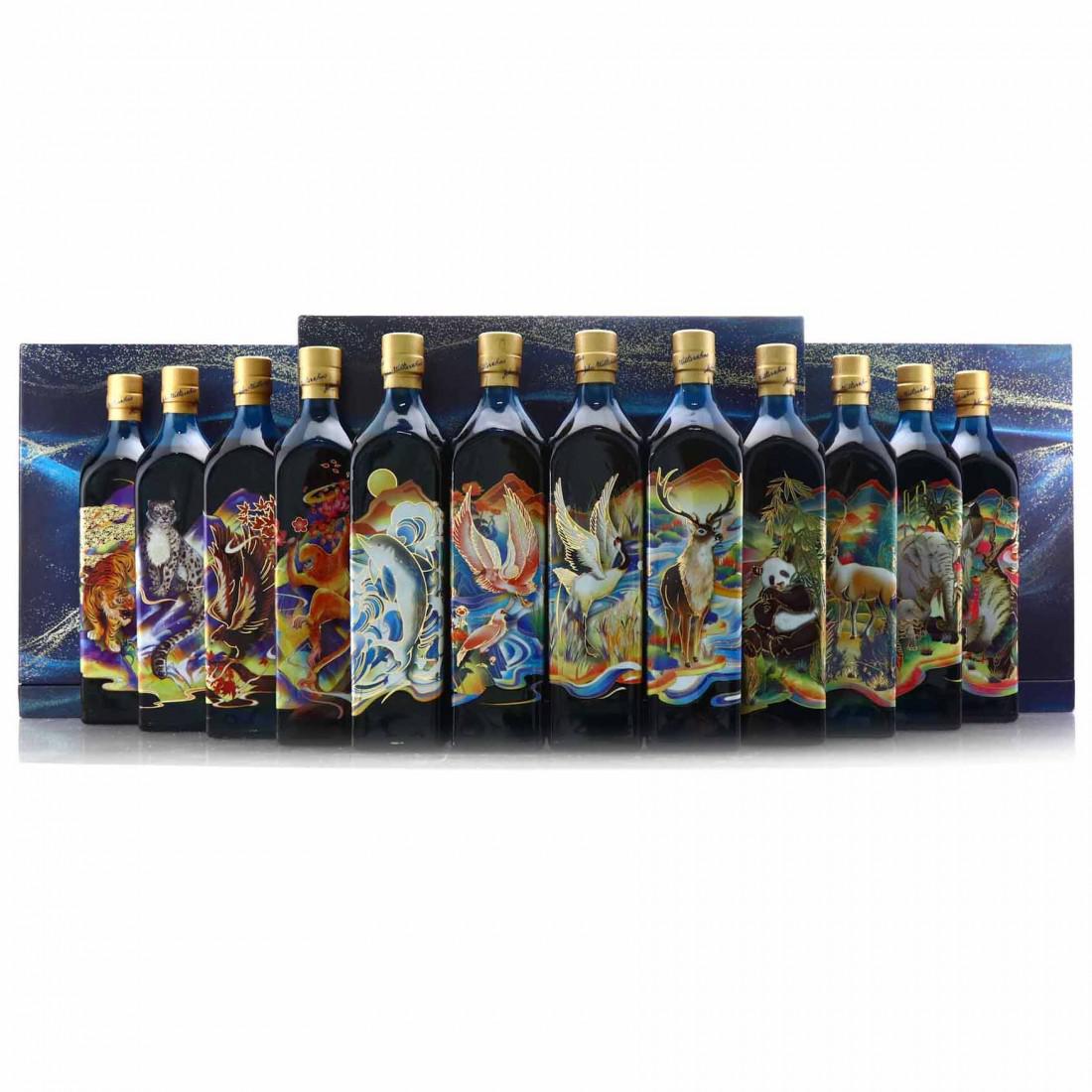 Johnnie Walker Blue Label Rare Animals Collection 12 x 20cl / Case